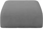 POUF MIRA-PUF 91x89x40 Grau cm Velours Modular Sitzhocker