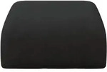 POUF MIRA-PUF 91x89x40 Schwarz cm Velours Modular Sitzhocker
