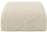 POUF MIRA-PUF 91x89x40 Creme cm Velours Modular Sitzhocker