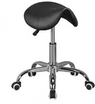 SATTELHOCKER h&ouml;henverstellbar mit 100 kg Belastbarkeit BEVANO, Schwarz 60x60x60 cm