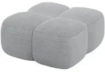 POUF Miko-Puf 90x90x45 cm Grau Cord Modular Sitzhocker