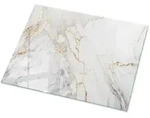 TISCHPLATTE 80x60 cm Eleganter Marmor mit Adern