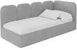 EINZELLBETT Jugendbett mit Bettkasten und Matratze H3/H4, Links - VELY 80x200...