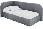 EINZELLBETT Jugendbett mit Bettkasten und Matratze H3/H4, Rechts - JAXY 90x200...