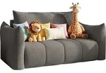 KINDERSCHLAFSOFA Lilo mit Bettkasten, Grau Cord 162/86/101 cm