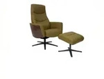 RELAXSESSEL VANITAS Gr&uuml;n Leder Relaxfunktion