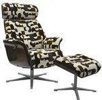 RELAXSESSEL TOSAR Braun Webstoff Relaxfunktion