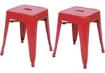 HOCKER Rot 2er-Set
