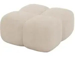 POUF Miko-Puf 90x90x45 cm Beige Velours Modular Sitzhocker