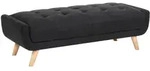 OTTOMANE Stoff Schwarz Habo