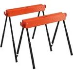 S&Auml;GEBOCK 2er Set Metall EVA Orange