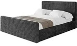 POLSTERBETT mit Bettkasten, Fu&szlig;teil und Lattenrost, Boxbett mit Matratze H3/H4...