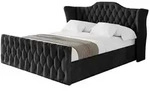 POLSTERBETT mit Bettkasten, Fu&szlig;teil und Lattenrost, Boxbett ohne Matratze -...