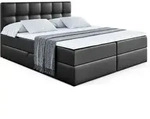 BOXBETT mit Matratze H4 und Lattenrost - MARCE - 200 x 200 cm - Schwarz