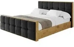 POLSTERBETT mit Bettkasten, Fu&szlig;teil und Lattenrost, Bett mit Matratze H3/H4 -
