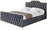 POLSTERBETT mit Bettkasten, Fu&szlig;teil und Lattenrost, Boxbett mit Matratze H3/H4...
