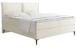 BOXBETT Calio Rise mit Bettkasten, Creme Chenille 160x200 cm &ndash; inkl. H4