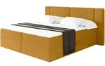 BOXBETT mit Matratze H4 - EVON - 160x200 cm Senfgelb