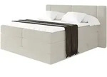 BOXSPRINGBETT mit Matratze H3/H4 - EVON KING - 200x200 cm Creme