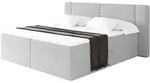 BOXBETT mit Matratze H3 - EVON - 140x200 cm Hellgrau