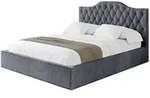 POLSTERBETT mit Bettkasten und Lattenrost, Boxbett ohne Matratze - FALIO 160x200