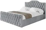 POLSTERBETT mit Bettkasten, Fu&szlig;teil und Lattenrost, Boxbett ohne Matratze -...