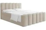 BOXBETT Serenity mit Bettkasten, Boucle Beige 160x200 cm &ndash; inkl. H4