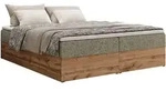BOXBETT WOOD ZERO 180/200 - Grau Struktur - H3 - Topper T25