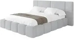 POLSTERBETT mit Bettkasten und Lattenrost, Boxbett ohne Matratze - NILO 180x200 Grau