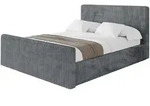 POLSTERBETT mit Bettkasten, Fu&szlig;teil und Lattenrost, Boxbett mit Matratze H3/H4...