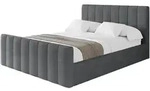 POLSTERBETT mit Bettkasten, Fu&szlig;teil und Lattenrost, Boxbett ohne Matratze -...