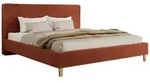 POLSTERBETT LUMARO CLASSIC 180/200 - Orange Pl&uuml;sch - Matratze Pocket