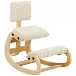 KNIESTUHL Cord Birken-Sperrholz Cremewei&szlig;