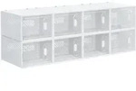DIY-SCHUHSCHRANK 8er Set Kunststoff Transparent