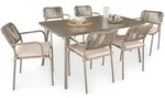 GARTENM&Ouml;BEL SET VOLONTE 7er Set braun, champagne