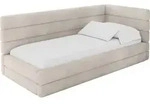 EINZELLBETT Jugendbett mit Bettkasten und Matratze H3/H4, Links - BEMY 90x200...