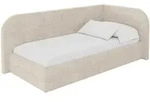 EINZELLBETT Jugendbett mit Bettkasten und Matratze H3/H4, Links - JAXY 90x200...