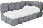 EINZELLBETT Jugendbett mit Bettkasten, Links - AVRY 90x200 Grau