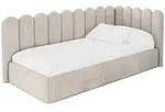 EINZELLBETT Jugendbett mit Bettkasten und Matratze H3/H4, Links - ARTY 80x200...