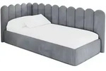 EINZELLBETT Jugendbett mit Bettkasten und Matratze H3/H4, Rechts - ARTY 90x200...