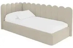 EINZELLBETT Jugendbett mit Bettkasten, Rechts - ARTY 80x200 Dunkelbeige