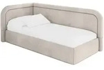 EINZELLBETT Jugendbett mit Bettkasten, Rechts - JOVY 90x200 Beige