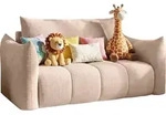 KINDERSCHLAFSOFA Lilo mit Bettkasten, Rosa Cord 162/86/101 cm