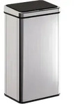 ELEKTRISCHER M&Uuml;LLEIMER 50l aus ABS 430 Edelstahl Silber