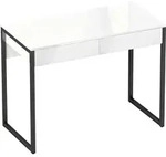 SCHREIBTISCH Stahl Holz Schwarz