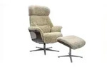 RELAXSESSEL TOSAR Beige Schaffell Relaxfunktion