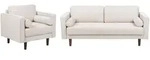 SOFA-SET 4-sitzer hellbeige Nurmo