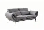 SOFA HOLLY Grau Flachgewebe
