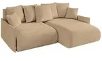 ECKSOFA Ottomane rechts ONESK-L-v1 216x177x72 Gr&uuml;n Velours