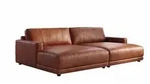BIG SOFA MARLIN Braun Lederfaserstoff